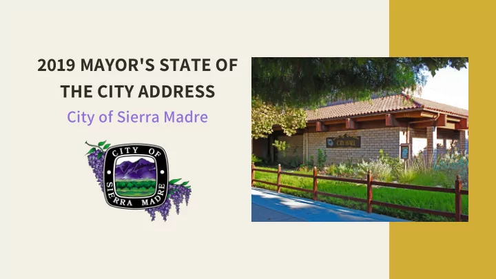 2019 mayor s state of the city address