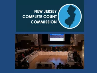 PRESENTATION  The NJ Complete Count Commission  Outreach Plan &amp; Grassroots  Organizing