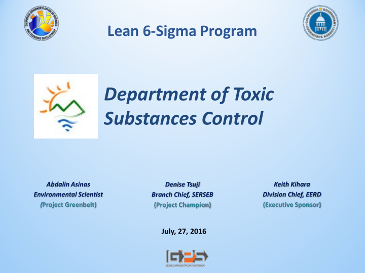 department of toxic substances control