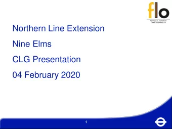 Nine Elms  CLG Presentation  04 February 2020  1  #  Action  on  Updat  ate  CA will speak  ak to