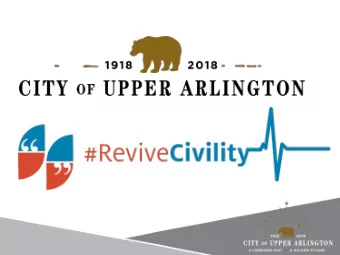 ITY ?  HAT IS  IVILIT  An initiative of the NICD (National Institute    for Civil Discourse)