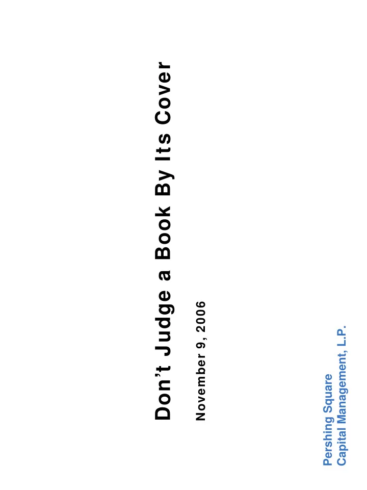 don t judge a book by its cover