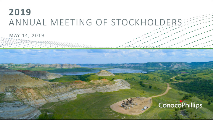 2019 annual meeting of stockholders