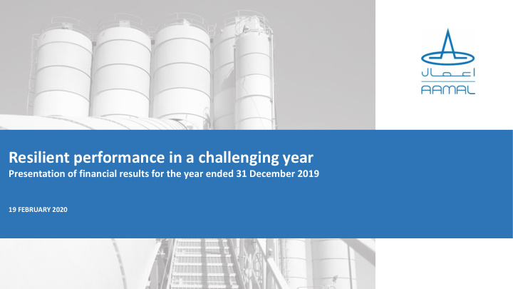 resilient performance in a challenging year