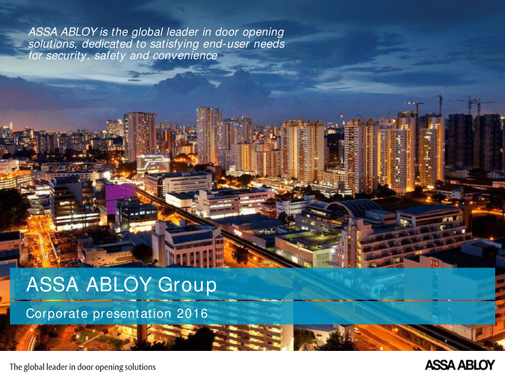 assa abloy group
