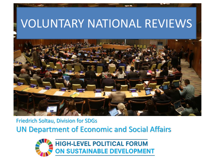 voluntary national reviews