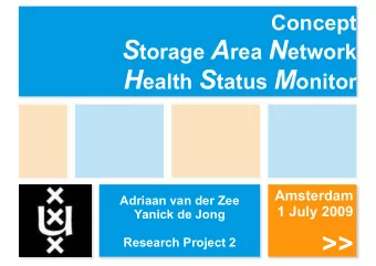 &gt;&gt;  Research Project 2  1  Content  The organisation  The project  Storage