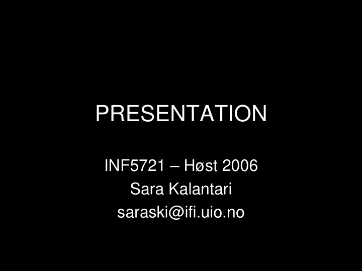 presentation