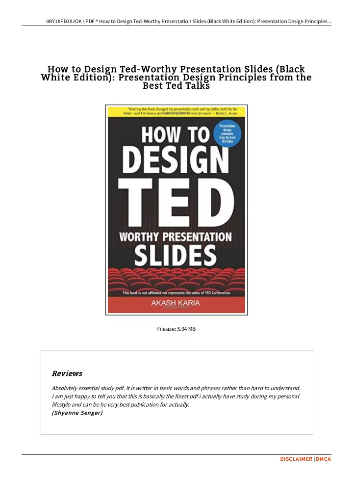 how to design ted worthy presentation slides black how to