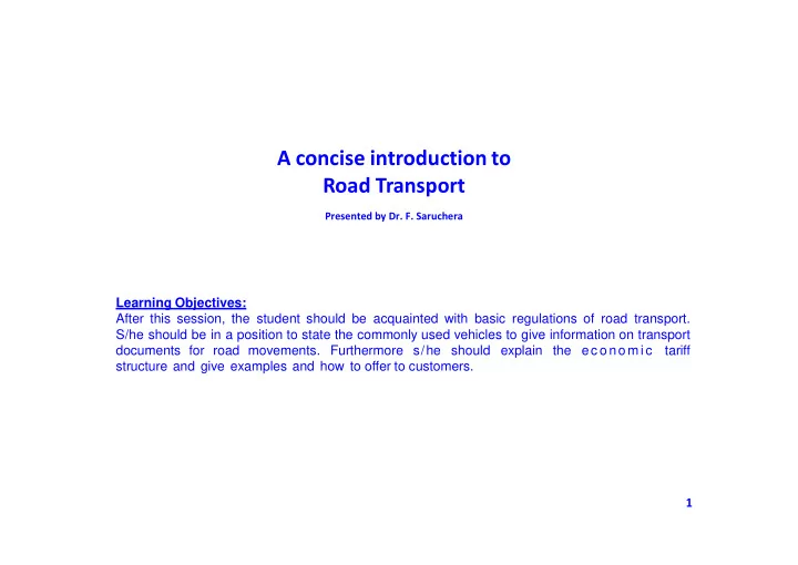 a concise introduction to
