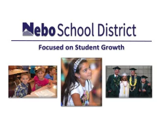 Focused on Student Growth  Census Bureau Reports Utah is  Nations Fastest Growing State DEC. 20,
