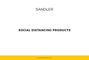 SANDLER  SOCIAL DISTANCING PRODUCTS  sandlerseating.com  SANDLER  Velcro - Social Distancing Strap