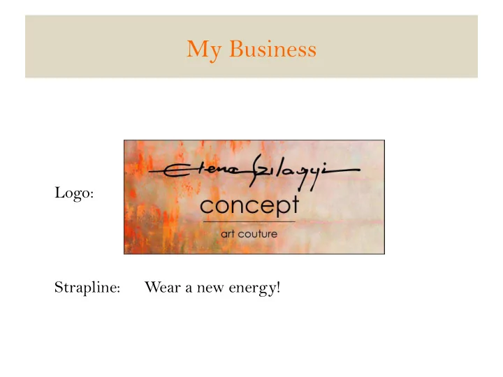 my business