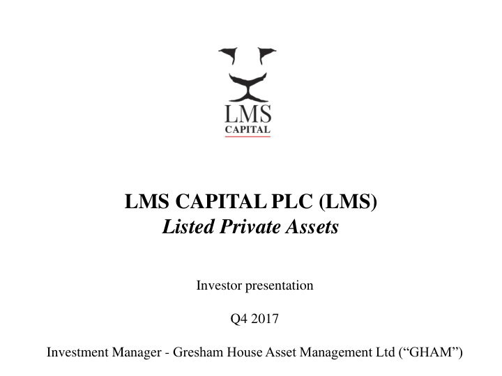 listed private assets