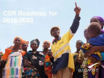 2018-2023  Our vision  Develop a global player that is sustainably effective and admired, a