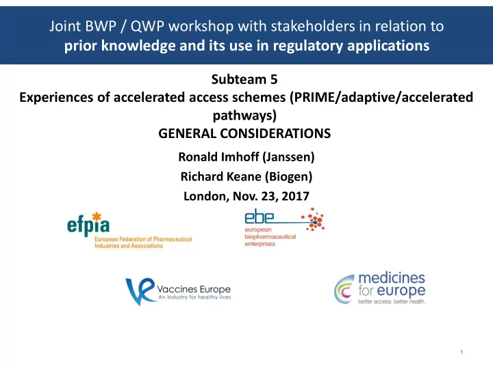 ronald imhoff janssen richard keane biogen london nov 23
