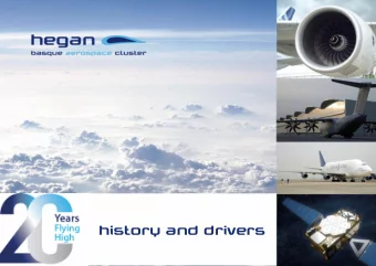 history and drivers  The Aerospace Cluster  The Cluster-Association  The Aerospace Cluster  The