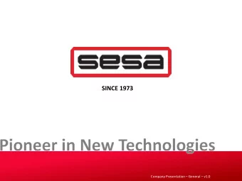 SINCE 1973 Company Presentation  General  v1.0  SALES  SERVICE  Medical  Analytical  Process