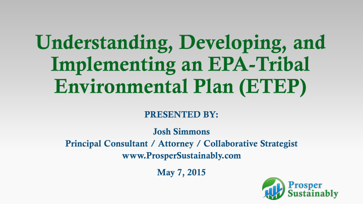 understanding developing and implementing an epa tribal