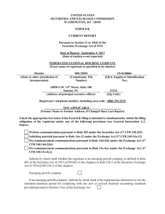 UNITED STATES SECURITIES AND EXCHANGE COMMISSION WASHINGTON, D.C. 20549 FORM 8-K CURRENT REPORT