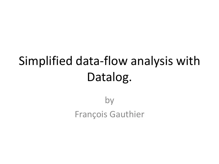 datalog