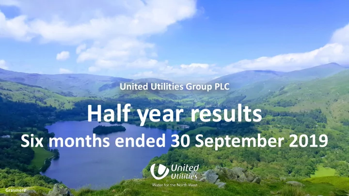 half year results