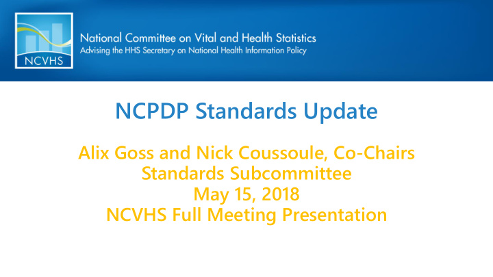 ncpdp standards update