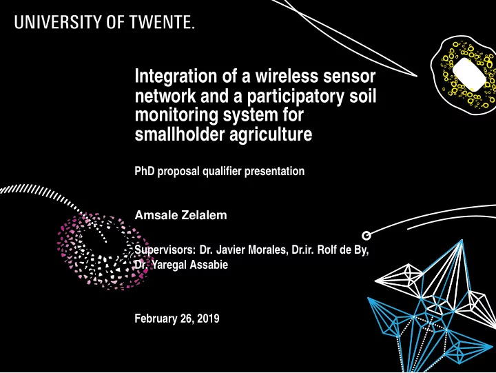 integration of a wireless sensor network and a
