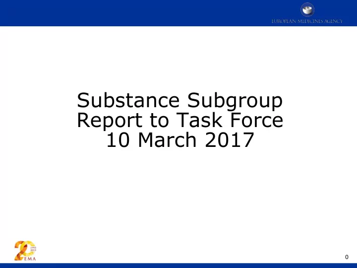 report to task force