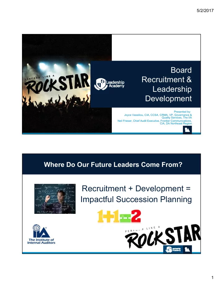 recruitment development impactful succession planning