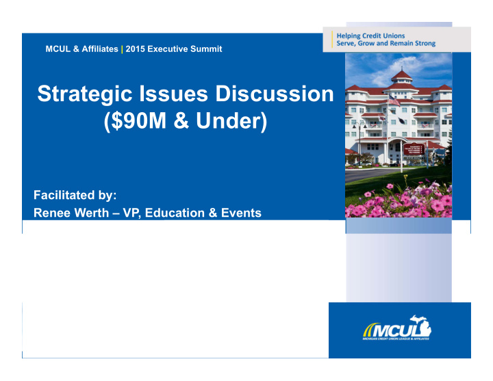 strategic issues discussion 90m under