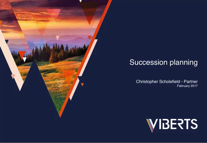 succession planning