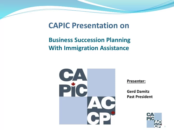 capic presentation on