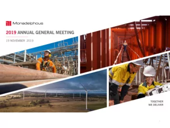 1  MONADELPHOUS PROFILE  Employees and workforce as at 30 June 2019  Market capitalisation as at 15