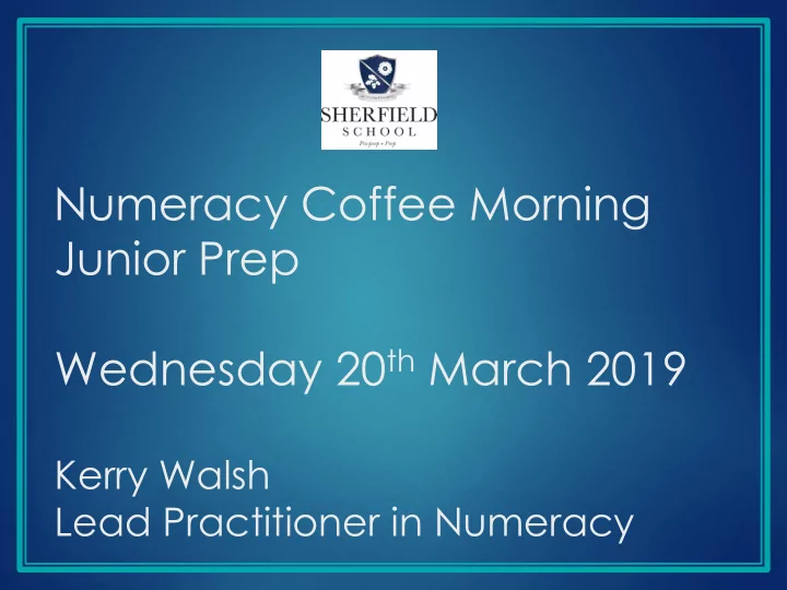 junior prep wednesday 20 th march 2019