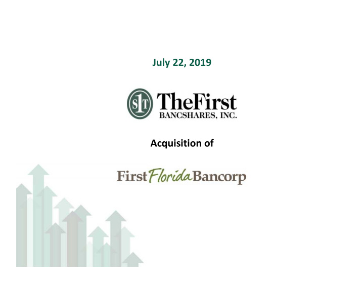 july 22 2019 acquisition of safe harbor