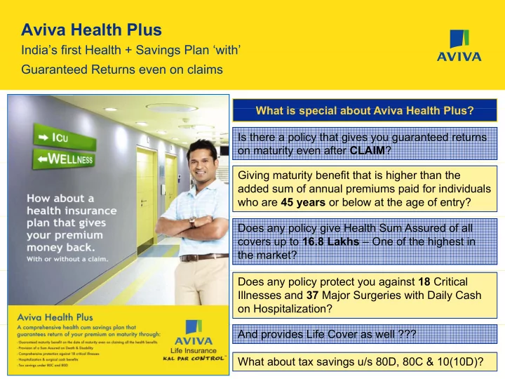 aviva health plus
