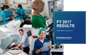 CLICK TO  FY 2017  EDIT MASTER  RESULTS  TITLE STYLE  YEAR ENDED 30 JUNE 2017  GROUP  RESULTS  2