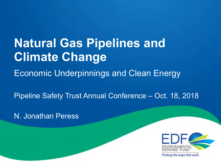 natural gas pipelines and climate change