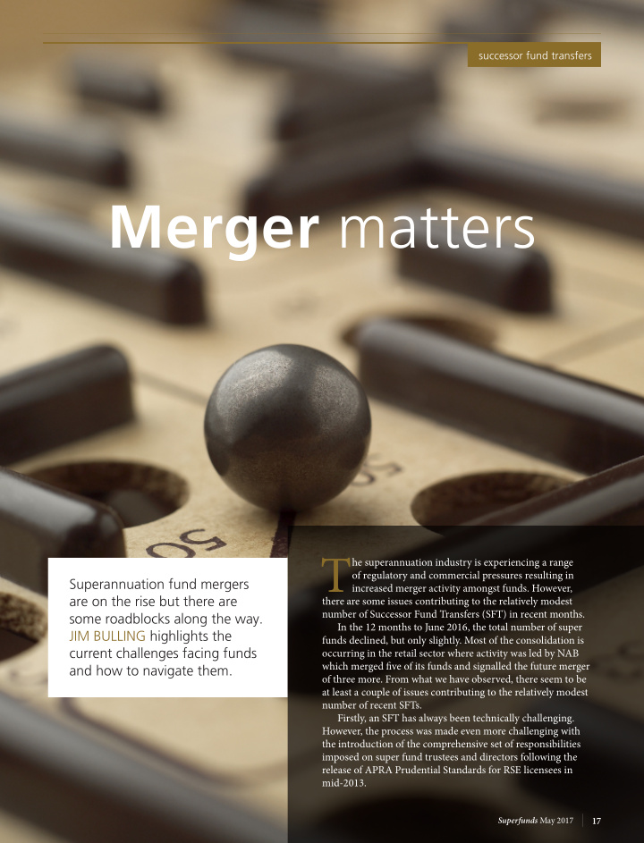 merger matters