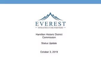 Status Update  October 3, 2019  2  Special Permit Update Varsitys application for a Special