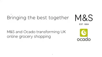 0  The M&amp;S and Ocado online supermarket