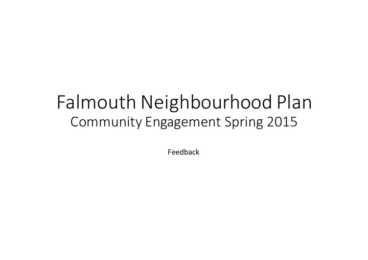 falmouth neighbourhood plan