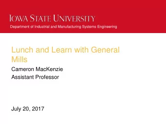 Mills  Cameron MacKenzie  Assistant Professor  July 20, 2017  Resume    Assistant Professor,
