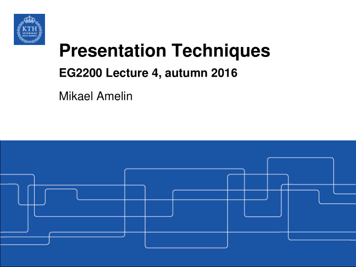 presentation techniques