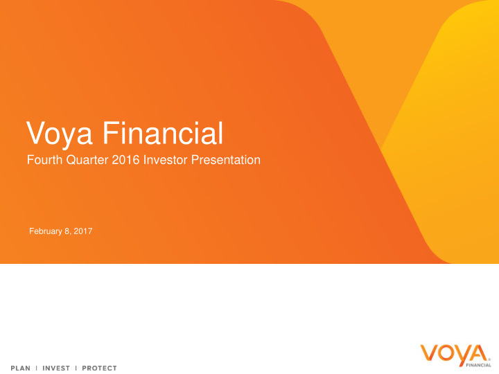 voya financial