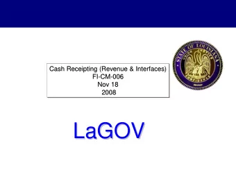 LaGOV  LaGOV  Agenda    Logistics, Ground Rules &amp; Introduction    Project Timeline