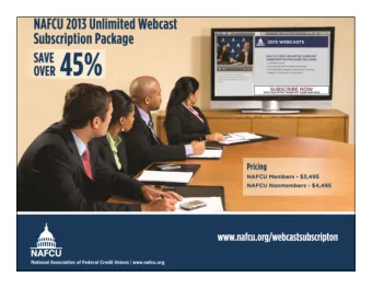 National Association of Federal Credit Unions  l  www.nafcu.org  Inside the CFPBs Mortgage