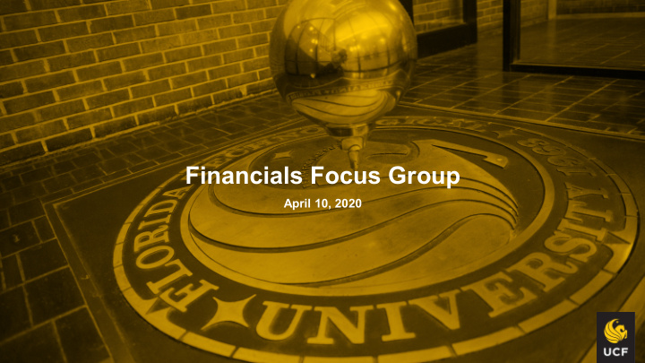 financials focus group