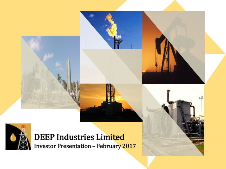 deep i indus ustries es l limited ed